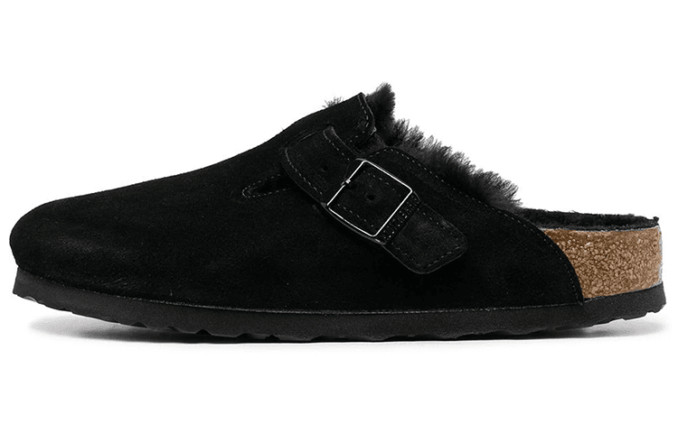 BOSTON SHEARLING SUEDE LEATHER BLACK