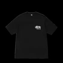 STUSSY STOCK TAIWAN TEE BLACK