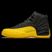 AIR JORDAN 12 BLACK UNIVERSITY GOLD