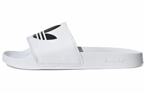 ADILETTE LITE SLIDES TREFOIL LOGO - CLOUD WHITE