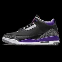 AIR JORDAN 3 RETRO BLACK COURT PURPLE