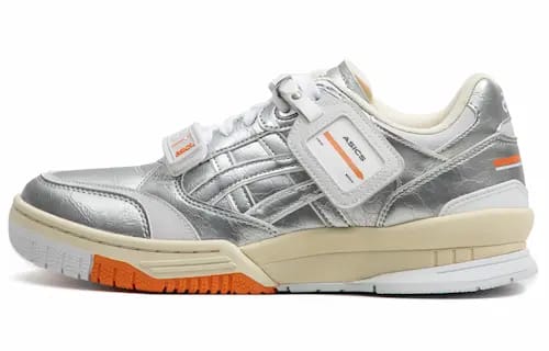 ASICS GEL-SPOTLYTE LOW V2 SILVER WHITE ORANGE