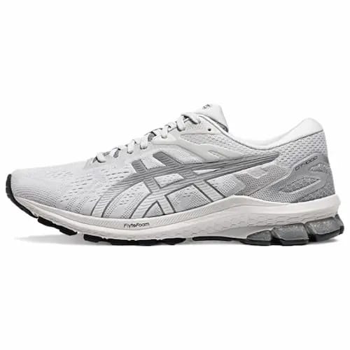 ASICS GT-1000 10 RUNNING SHOES WHITE SILVER