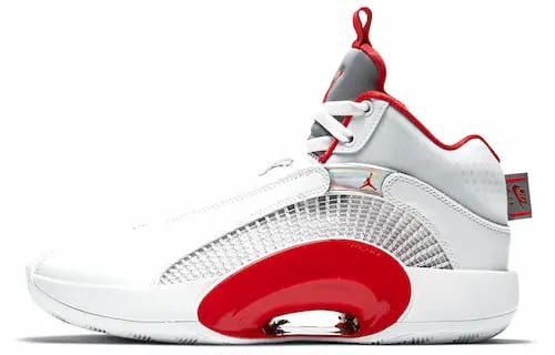 JORDAN XXXV FIRE RED WHITE SOLE