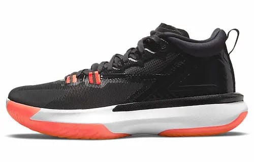 JORDAN ZION 1 PF BLACK WHITE BRIGHT CRIMSON