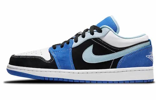 JORDAN 1 LOW RACER BLUE WHITE