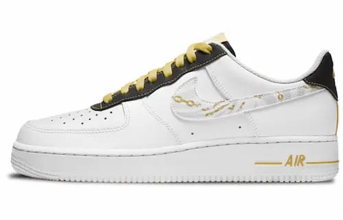 AIR FORCE 1 07 LV8 GOLD LINKS ZEBRA PRINT