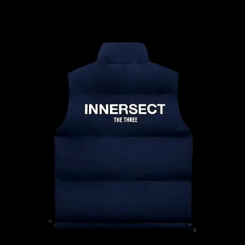 EDC INNERSECT FOG JERRY LORENZ PADDED VEST DARK NAVY BLUE