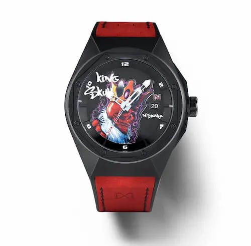 KING SKULL AUTOMATIC N43.1 BLACK/RED