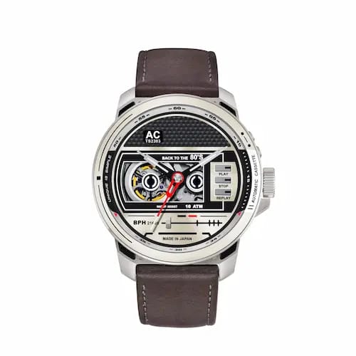 TACS AUTOMATIC CASSETTE WATCH SUNSET BROWN