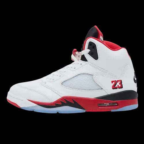 JORDAN 5 RETRO FIRE RED BLACK TONGUE (2025)