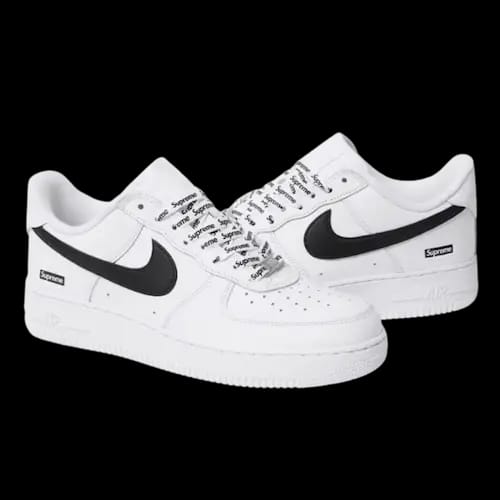 AIR FORCE 1 LOW SUPREME WHITE BLACK 2025