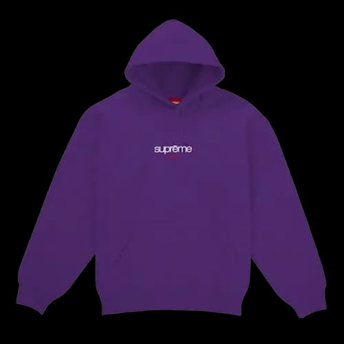 CLASSIC LOGO SEOUL SHOP HOODED SWEATSHIRT PURPLE