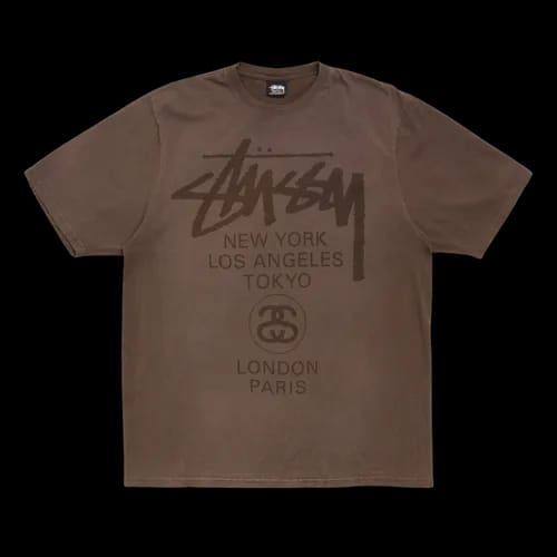 WORLD TOUR TEE SUN FADED BROWN | AREA 02 — Asia's Premier Exchange