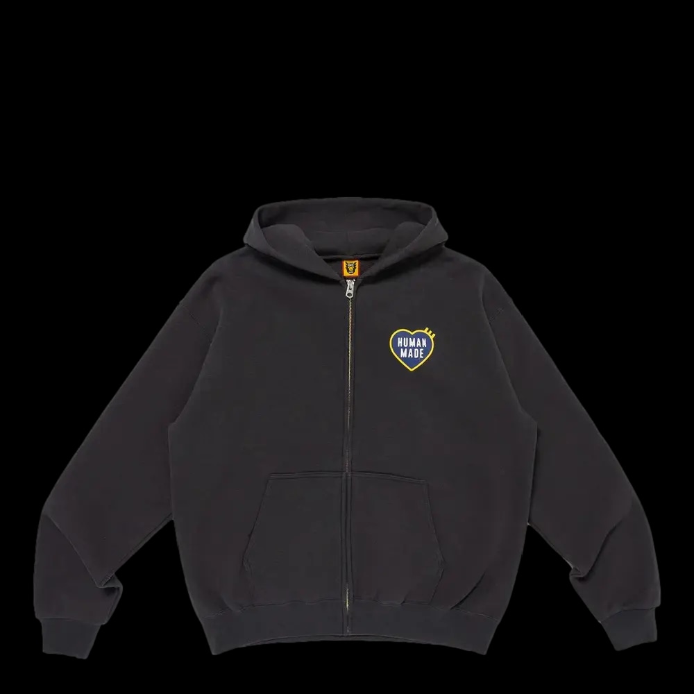 HUMAN MADE CLASSIC ZIP UP HOODIE BLACK | AREA 02 — 亞洲指標潮流