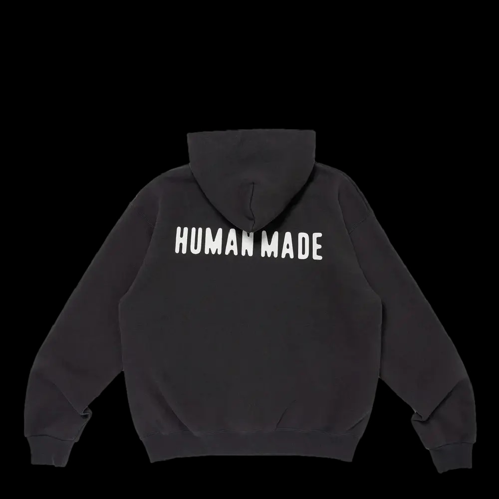 HUMAN MADE CLASSIC ZIP UP HOODIE BLACK | AREA 02 — 亞洲指標潮流