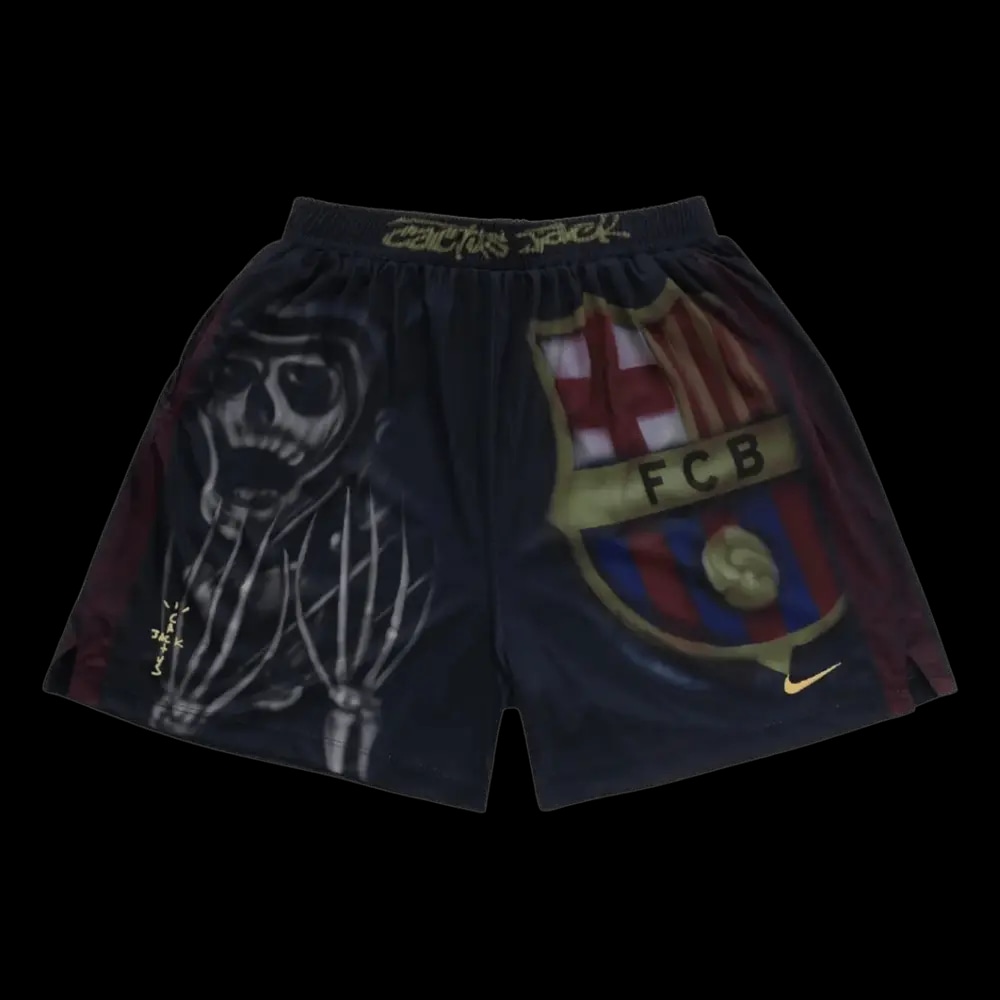 TRAVIS SCOTT X NIKE X FC BARCELONA SKELETON HOME SHORTS | AREA 02