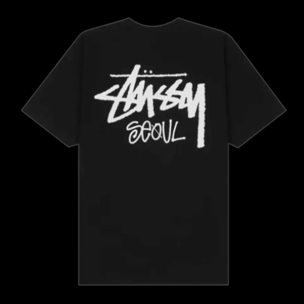 STUSSY STOCK SEOUL TEE BLACK | AREA 02 — Asia's Premier Exchange