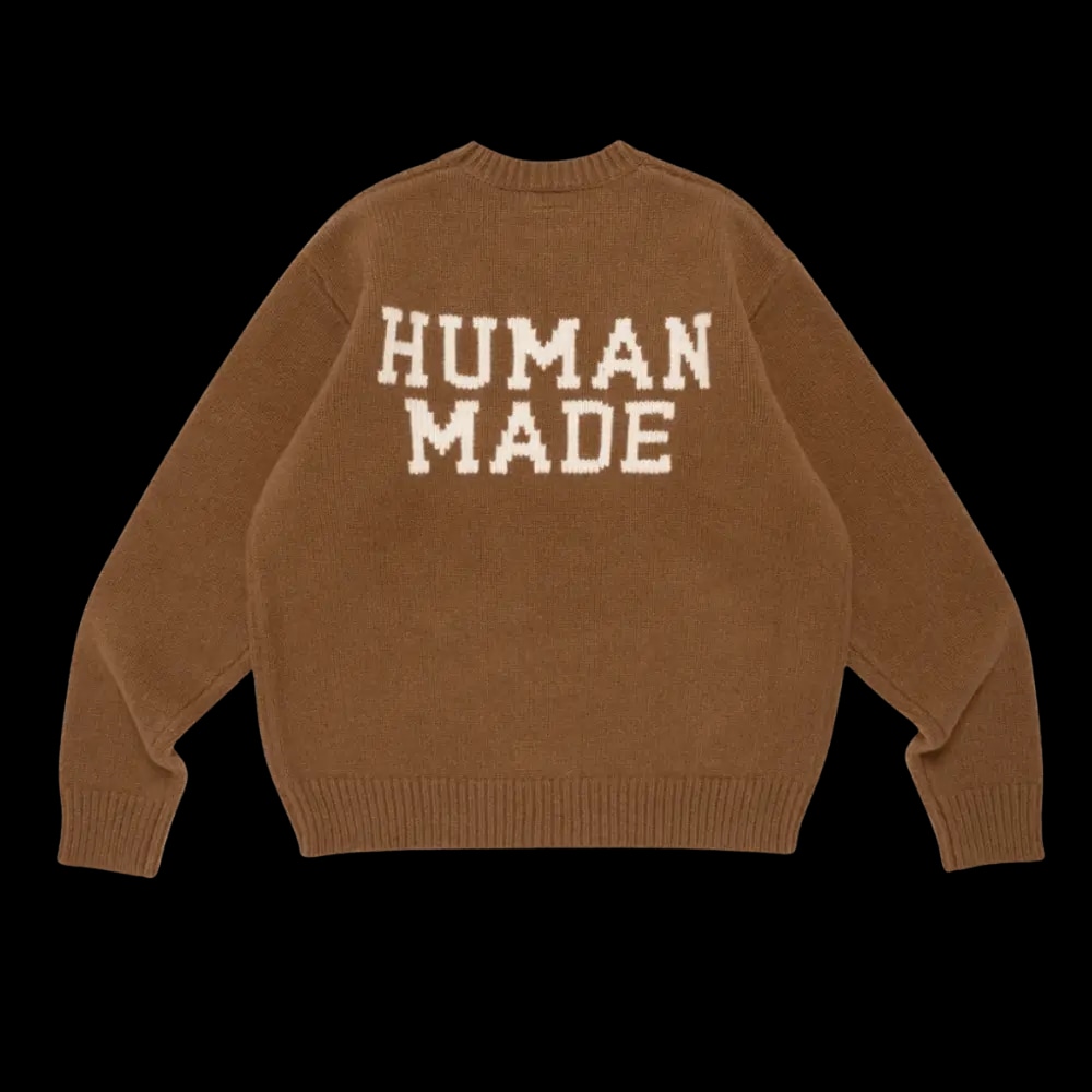 HUMAN HOPE LOW GAUGE KNIT BROWN | AREA 02 — Asia's Premier