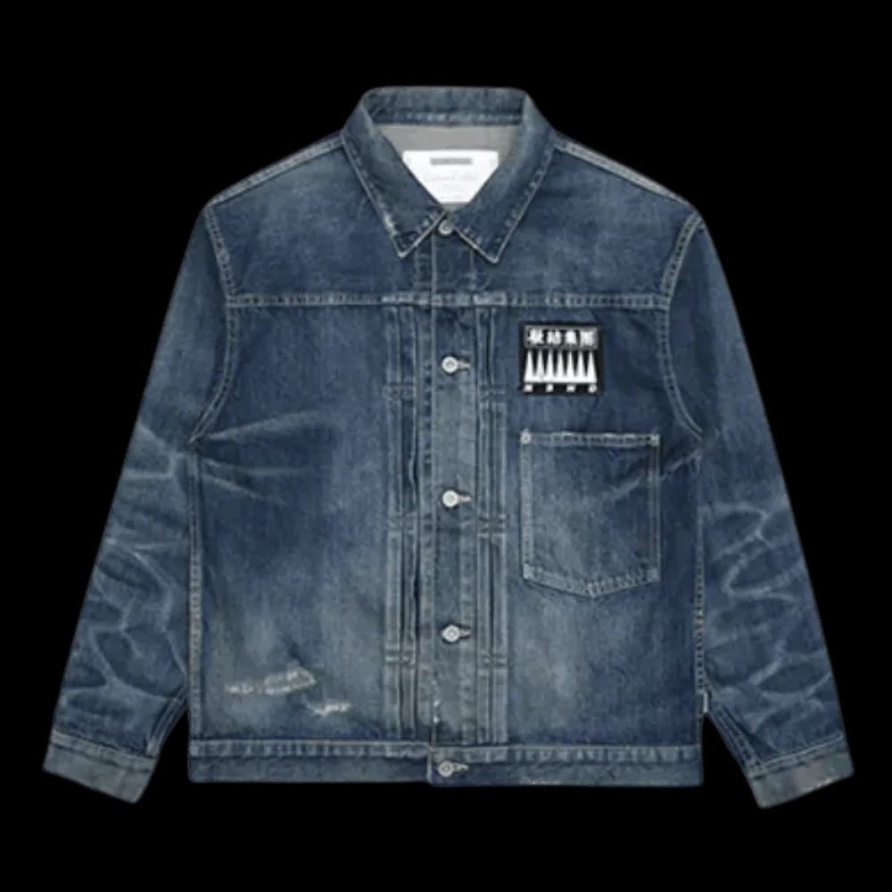 CLOT X NEIGHBORHOOD SAVAGE DENIM TYPE-1 JACKET BLUE | AREA 02