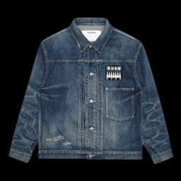 CLOT X NEIGHBORHOOD SAVAGE DENIM TYPE-1 JACKET BLUE | AREA 02