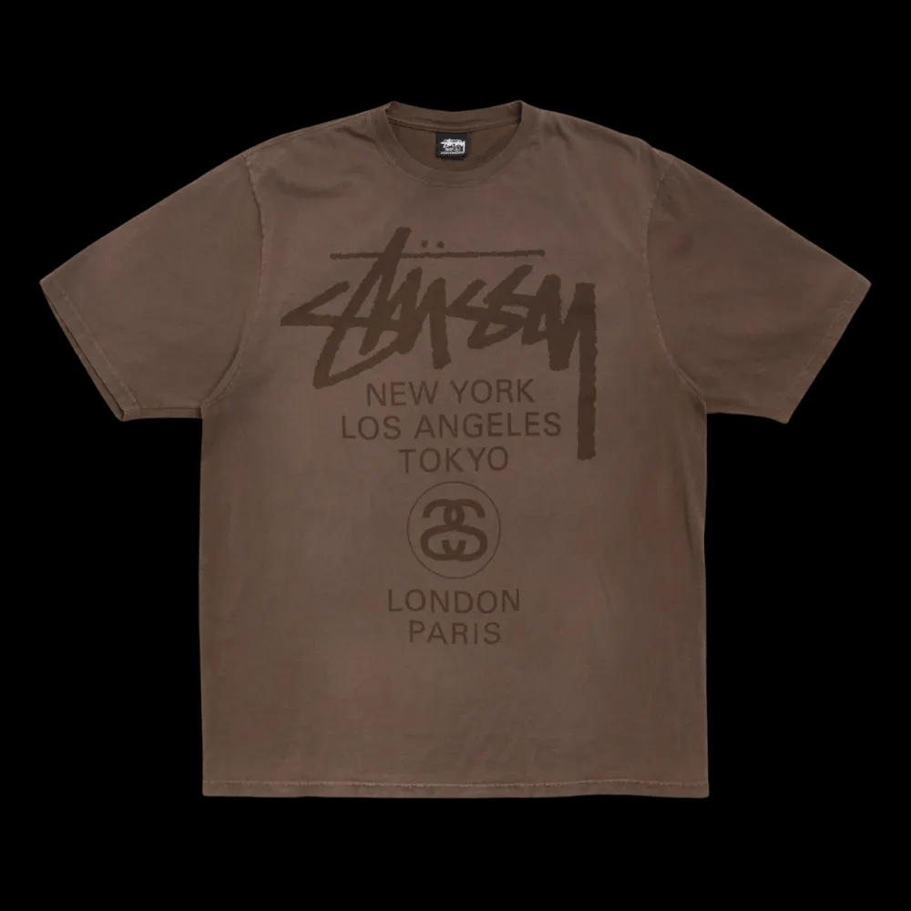 WORLD TOUR TEE SUN FADED BROWN | AREA 02 — Asia's Premier Exchange