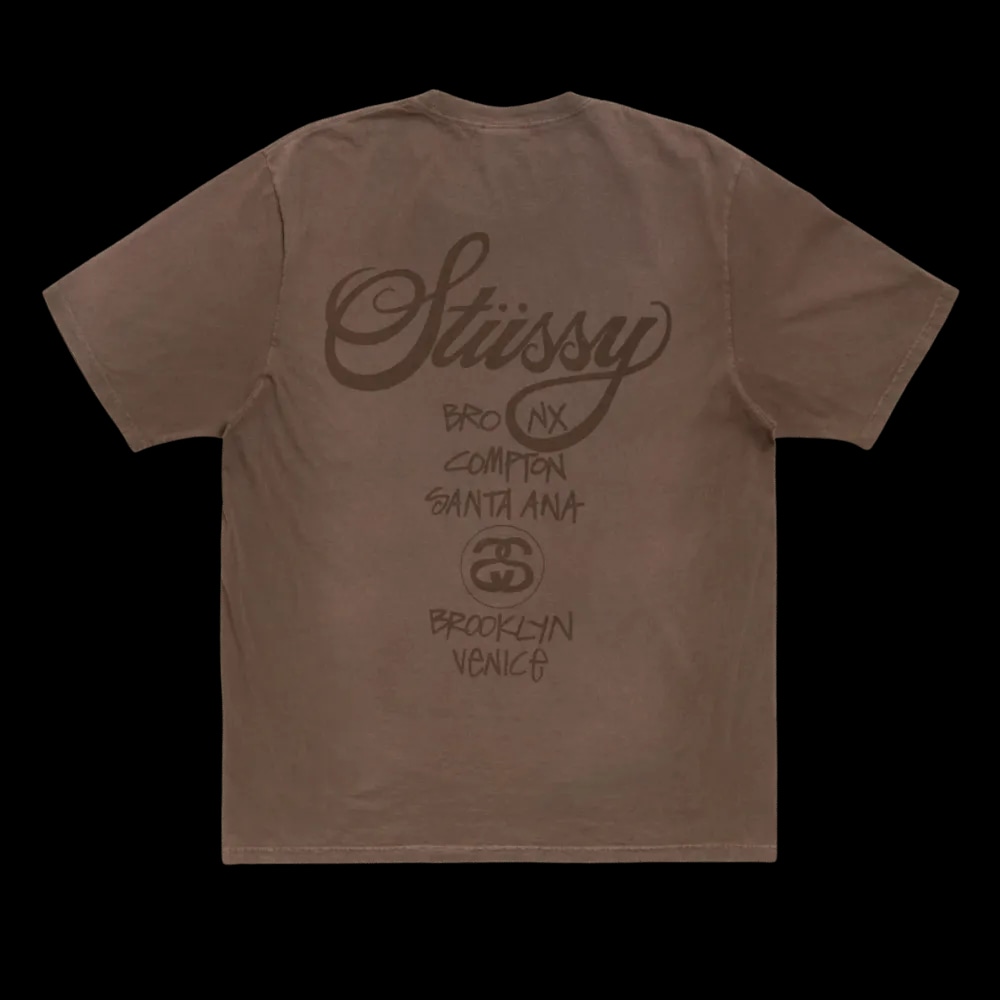 WORLD TOUR TEE SUN FADED BROWN | AREA 02 — Asia's Premier Exchange