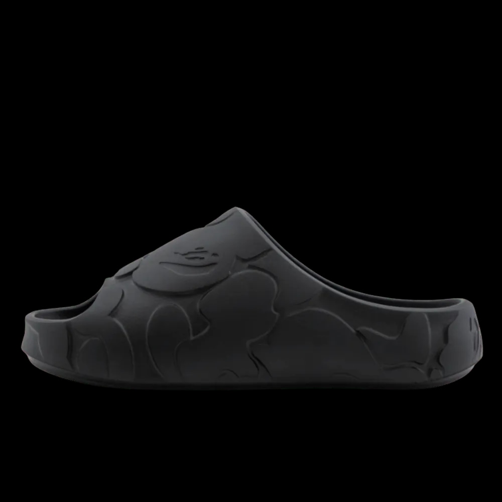 A BATHING APE SLIDE #1 BLACK SOLID CAMO | AREA 02 — 亞洲指標潮流