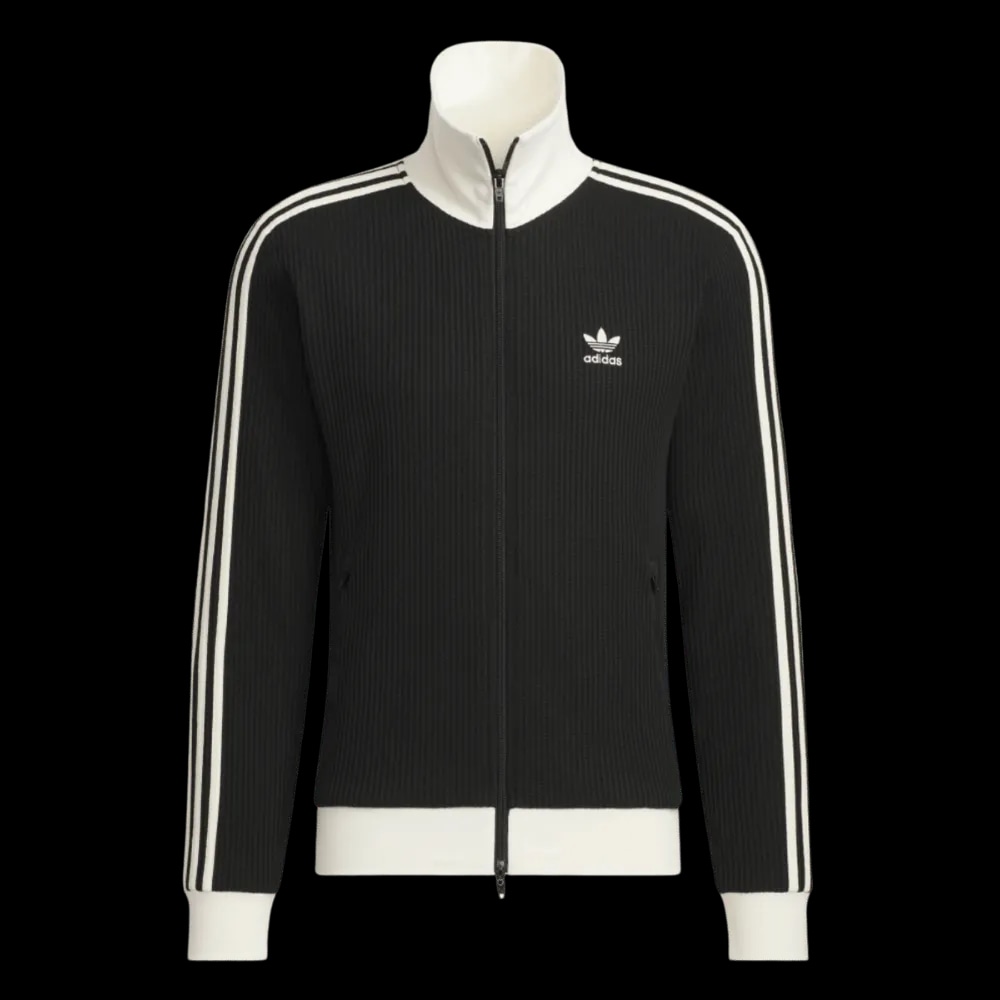 WAFFLE BECKENBAUER TRACK TOP BLACK WHITE | AREA 02 — Asia's