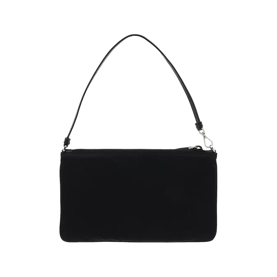 PRADA 1NI545 RE-NYLON SHOULDER BAG BLACK (2023) | AREA 02 — Asia's